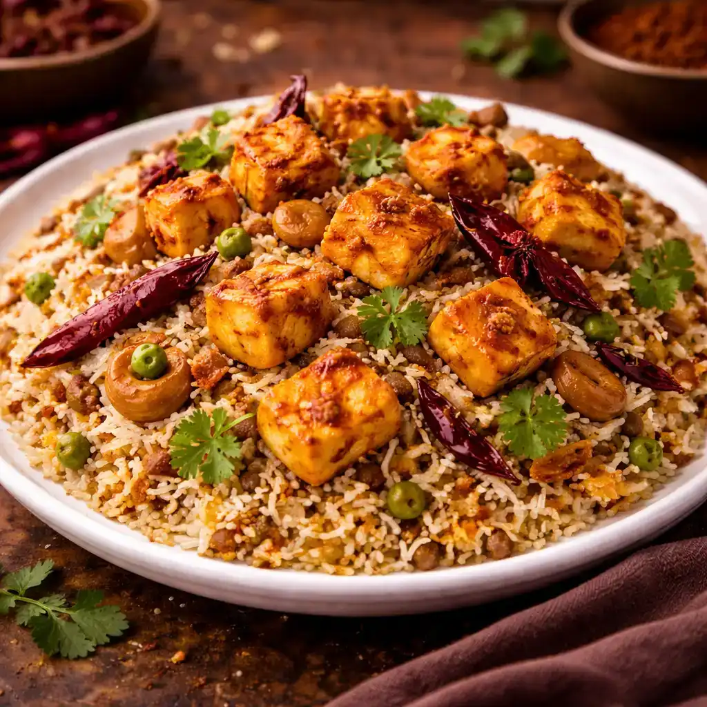 Vijayawada Paneer Pulav at Hashtag India